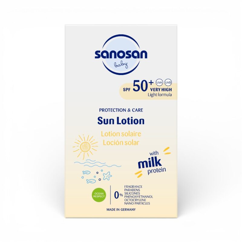 Loțiune pentru copii cu protecție solară spf 50+, 100 ml, sanosan