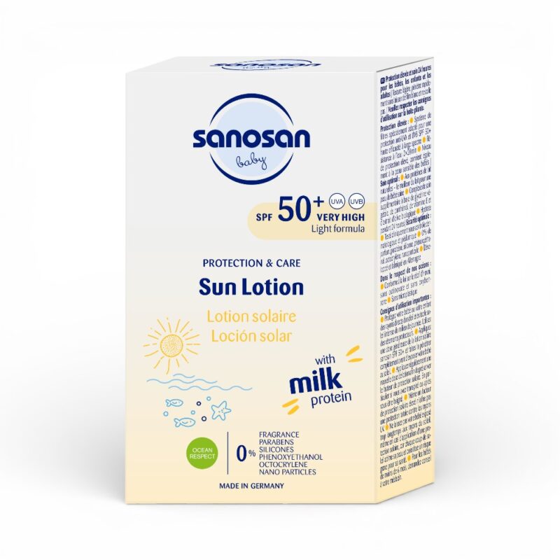 Loțiune pentru copii cu protecție solară spf 50+, 100 ml, sanosan
