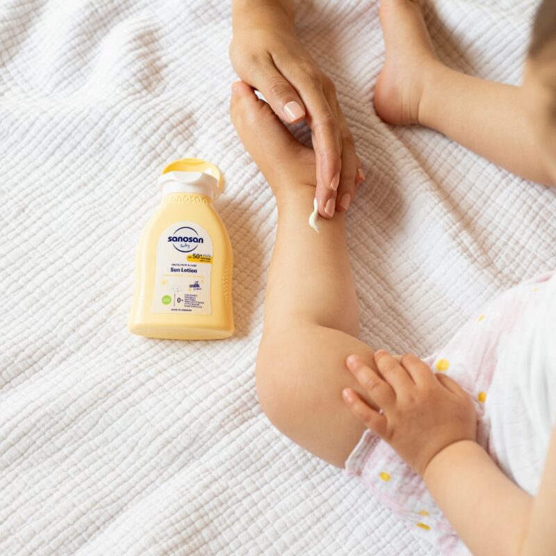 Loțiune pentru copii cu protecție solară spf 50+, 100 ml, sanosan