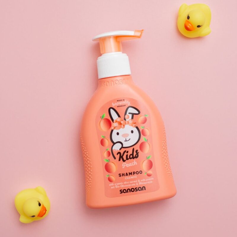 Șampon cu aromă de piersică, 200 ml, sanosan