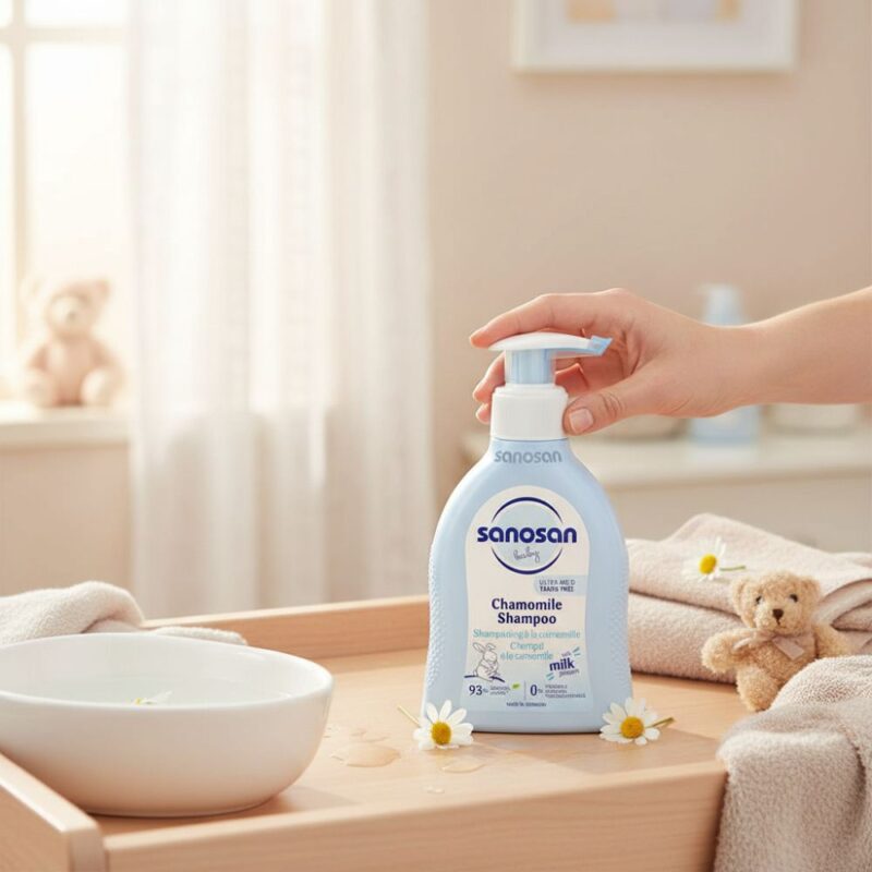 Șampon cu mușețel sanosan baby, 200 ml