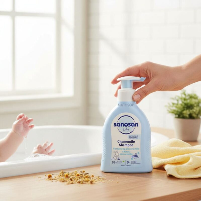 Șampon cu mușețel sanosan baby, 200 ml