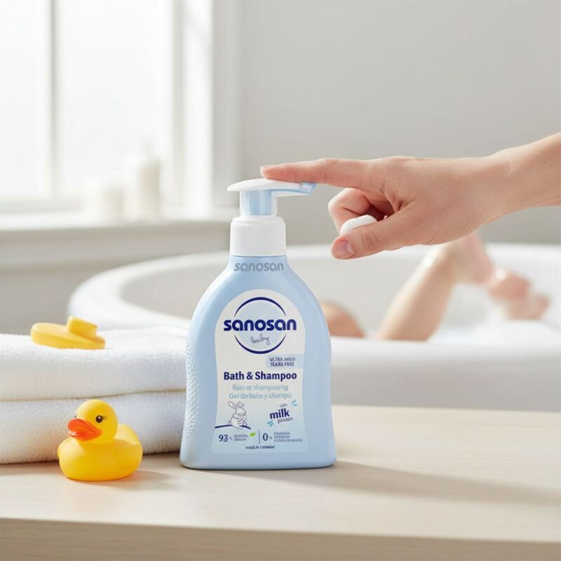 Spumant și șampon pentru copii, 200 ml, sanosan