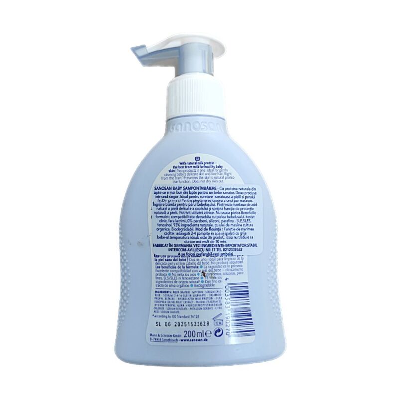 Spumant și șampon pentru copii, 200 ml, sanosan