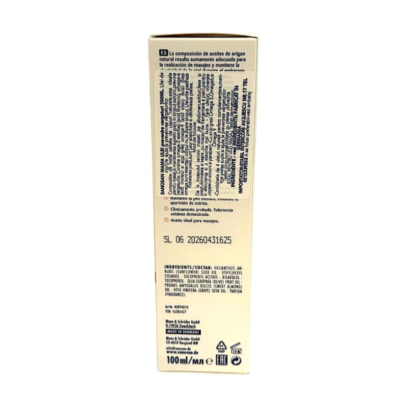 Ulei pentru prevenirea vergeturilor, 100 ml, sanosan